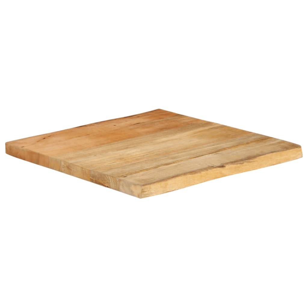 Tafelblad met natuurlijke rand 40x40x2,5 cm massief mangohout is nu te koop bij PeponiXL, paradijselijk wonen!
