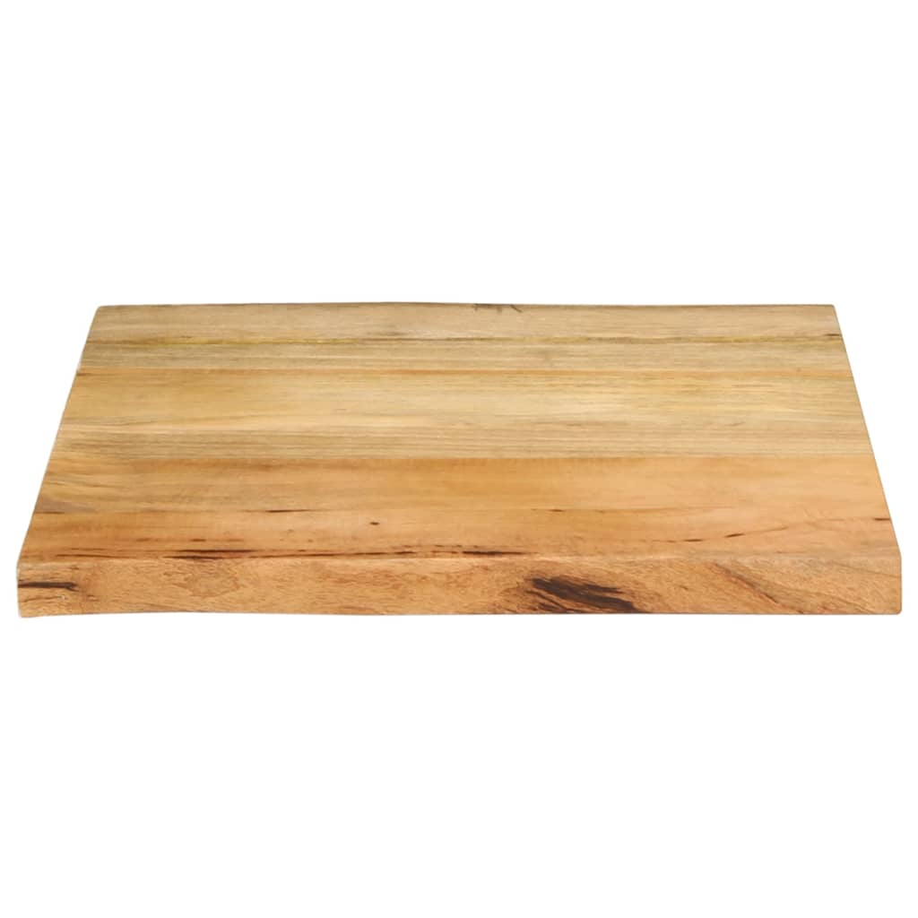 Tafelblad met natuurlijke rand 40x40x2,5 cm massief mangohout is nu te koop bij PeponiXL, paradijselijk wonen!
