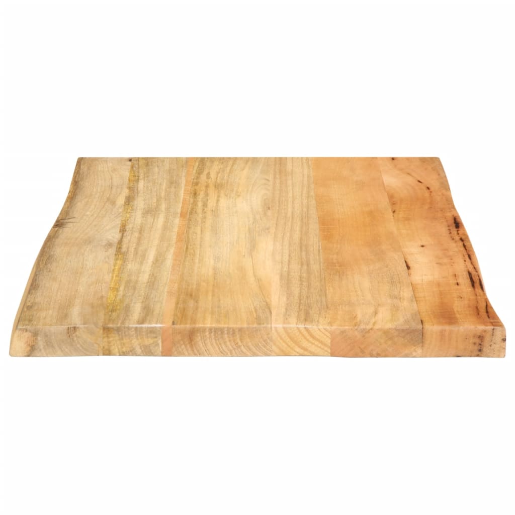 Tafelblad met natuurlijke rand 40x40x2,5 cm massief mangohout is nu te koop bij PeponiXL, paradijselijk wonen!
