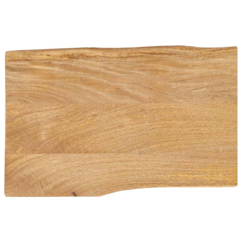 Tafelblad met natuurlijke rand 50x40x2,5 cm massief mangohout is nu te koop bij PeponiXL, paradijselijk wonen!
