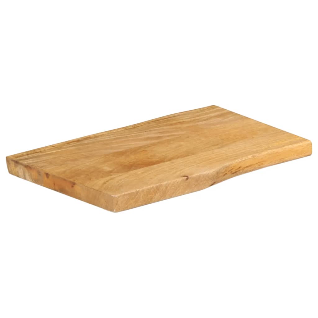 Tafelblad met natuurlijke rand 50x40x2,5 cm massief mangohout is nu te koop bij PeponiXL, paradijselijk wonen!
