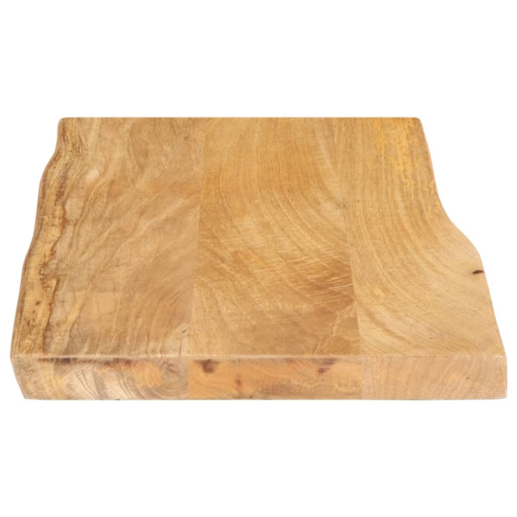 Tafelblad met natuurlijke rand 50x40x2,5 cm massief mangohout is nu te koop bij PeponiXL, paradijselijk wonen!