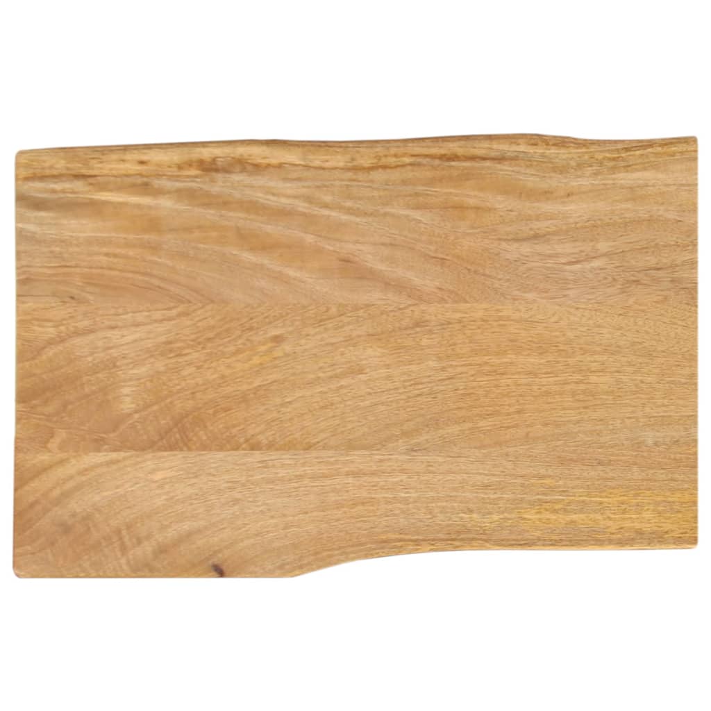 Tafelblad met natuurlijke rand 60x40x2,5 cm massief mangohout is nu te koop bij PeponiXL, paradijselijk wonen!