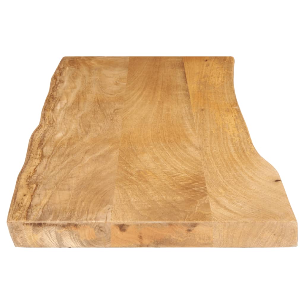 Tafelblad met natuurlijke rand 140x40x2,5 cm massief mangohout