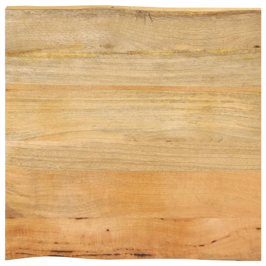 Tafelblad met natuurlijke rand 60x60x2,5 cm massief mangohout is nu te koop bij PeponiXL, paradijselijk wonen!