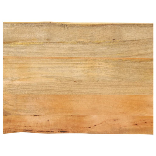 Tafelblad met natuurlijke rand 90x60x2,5 cm massief mangohout is nu te koop bij PeponiXL, paradijselijk wonen!