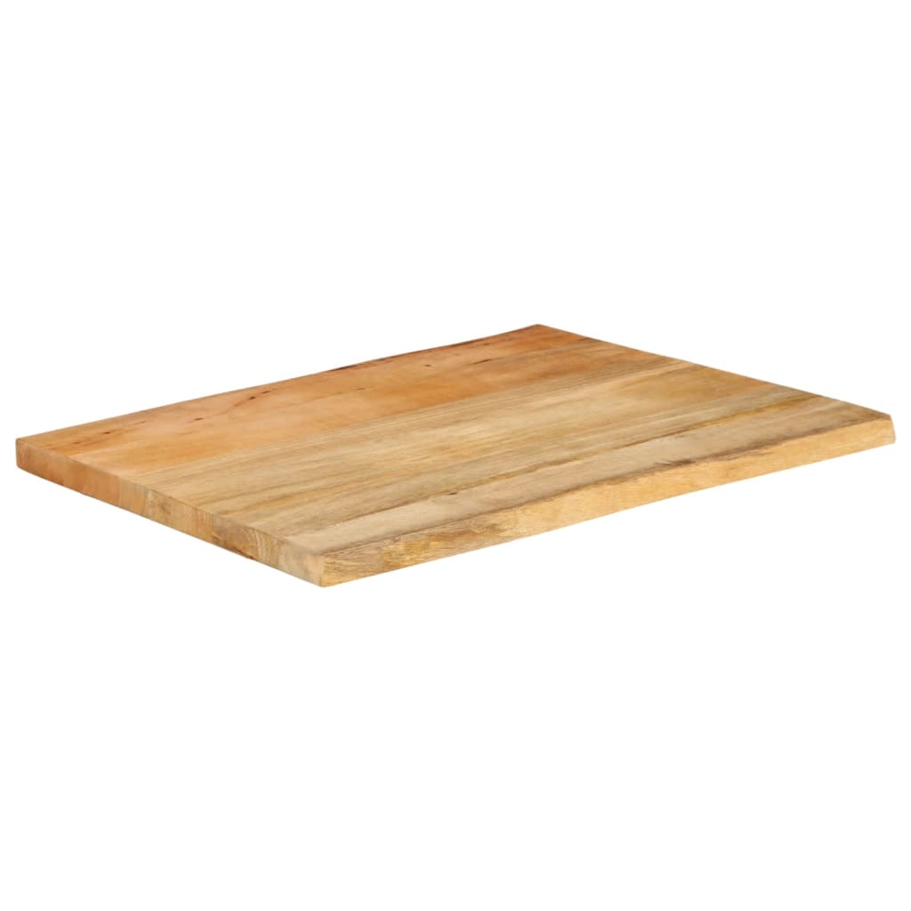 Tafelblad met natuurlijke rand 90x60x2,5 cm massief mangohout is nu te koop bij PeponiXL, paradijselijk wonen!