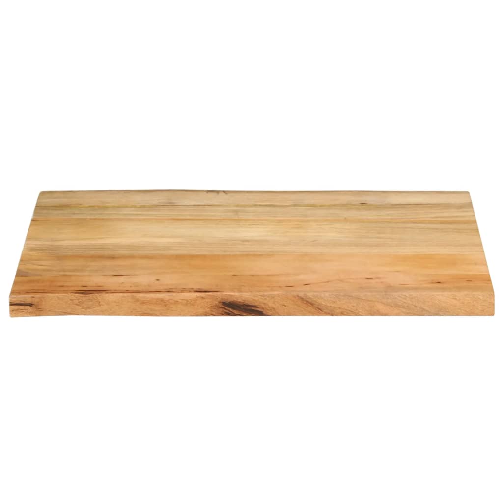 Tafelblad met natuurlijke rand 90x60x2,5 cm massief mangohout is nu te koop bij PeponiXL, paradijselijk wonen!