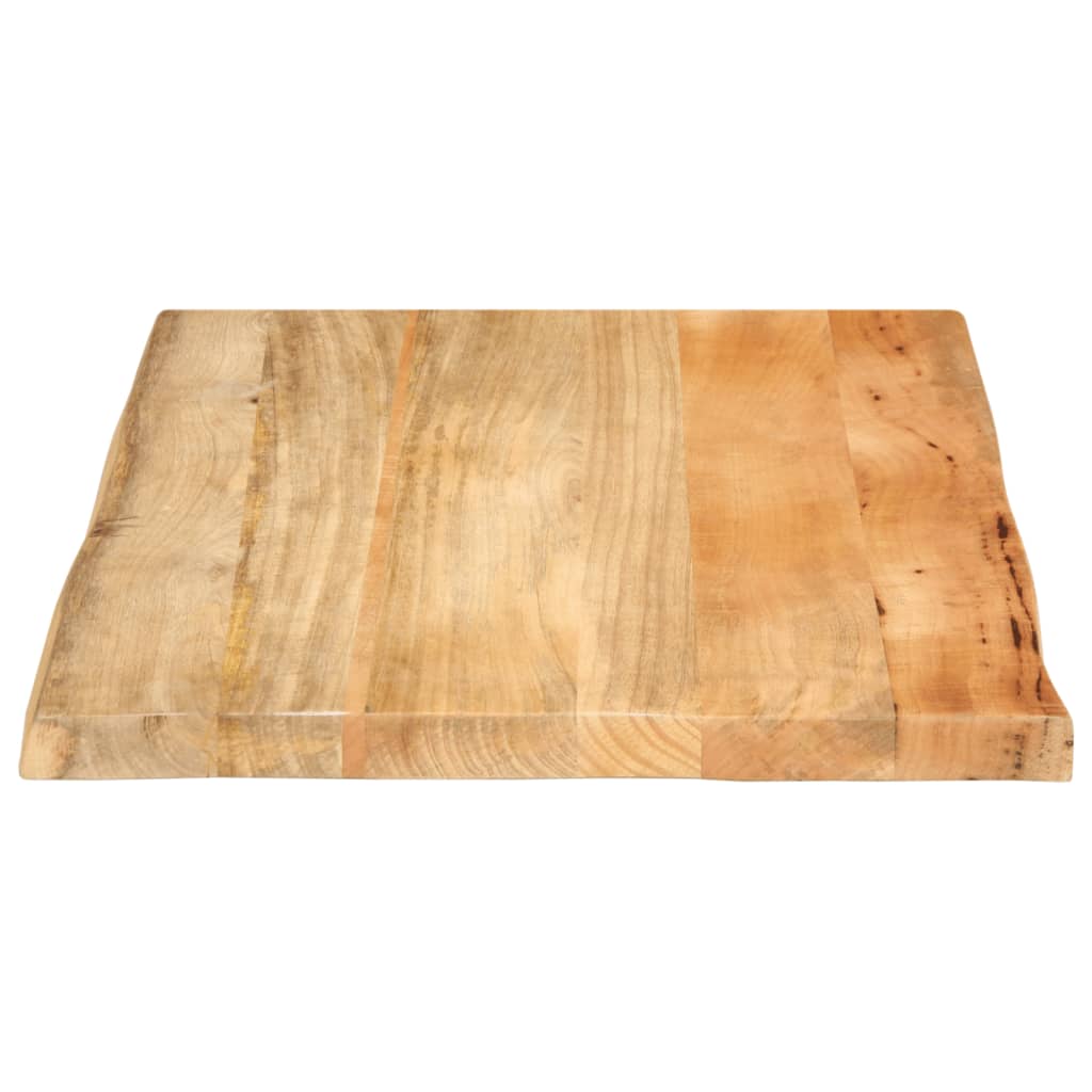 Tafelblad met natuurlijke rand 90x60x2,5 cm massief mangohout is nu te koop bij PeponiXL, paradijselijk wonen!
