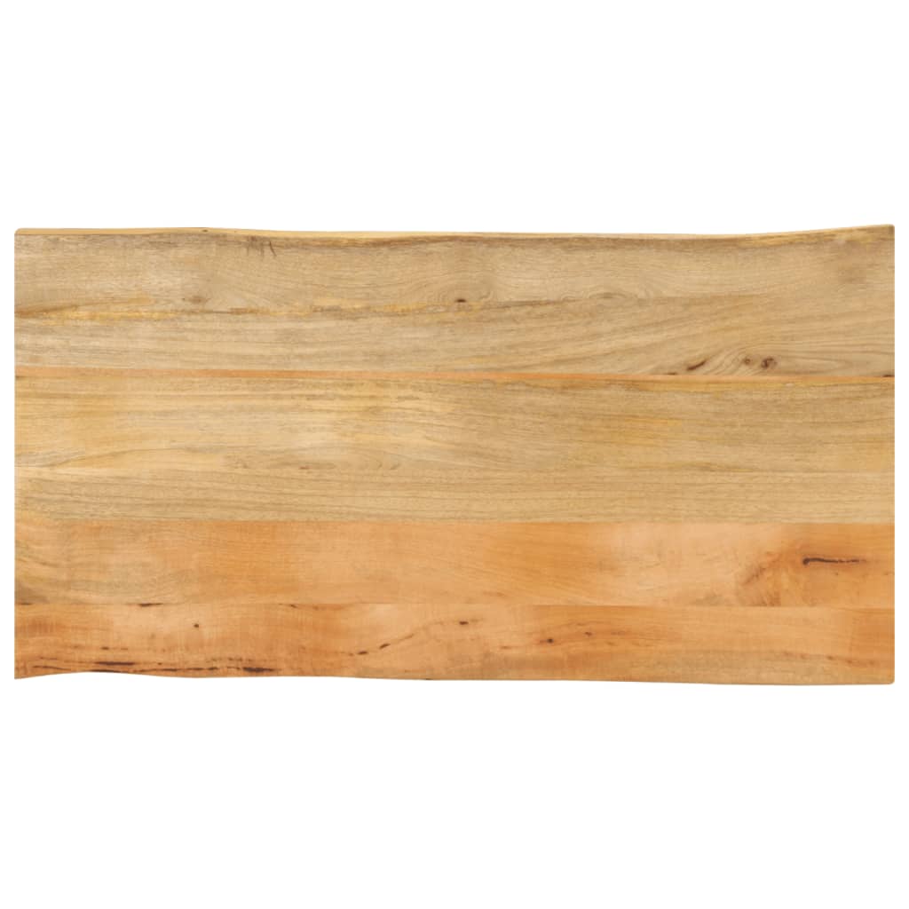 Tafelblad met natuurlijke rand 110x60x2,5 cm massief mangohout is nu te koop bij PeponiXL, paradijselijk wonen!