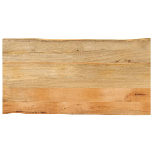 Tafelblad met natuurlijke rand 110x60x2,5 cm massief mangohout is nu te koop bij PeponiXL, paradijselijk wonen!