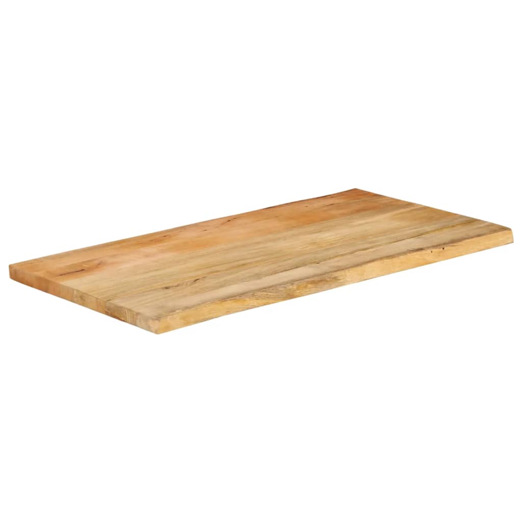 Tafelblad met natuurlijke rand 110x60x2,5 cm massief mangohout is nu te koop bij PeponiXL, paradijselijk wonen!