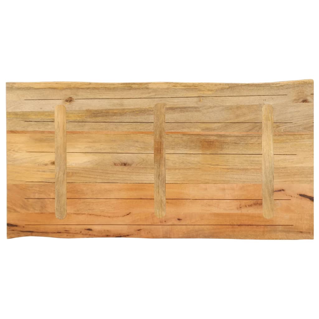 Tafelblad met natuurlijke rand 110x60x2,5 cm massief mangohout is nu te koop bij PeponiXL, paradijselijk wonen!