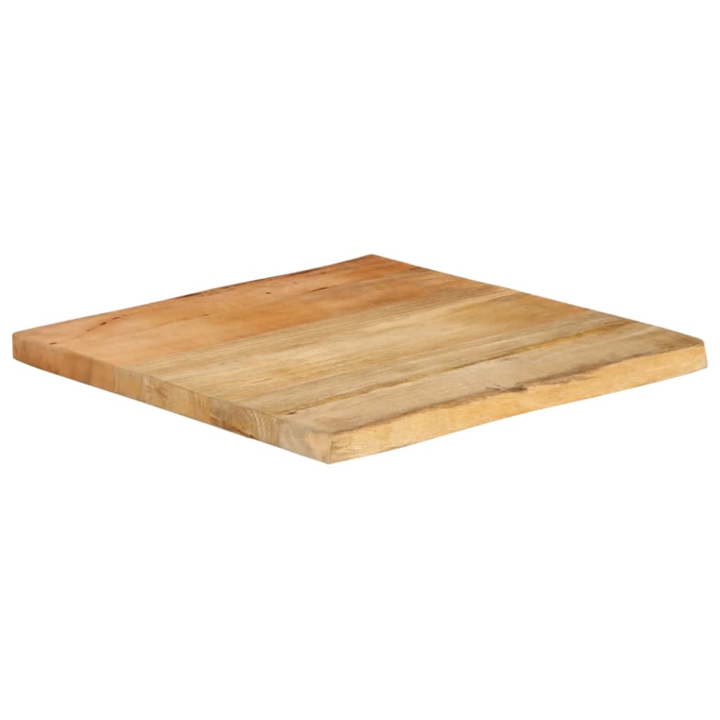 Tafelblad met natuurlijke rand 80x80x2,5 cm massief mangohout is nu te koop bij PeponiXL, paradijselijk wonen!