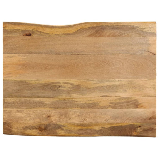 Tafelblad met natuurlijke rand 90x80x2,5 cm massief mangohout is nu te koop bij PeponiXL, paradijselijk wonen!