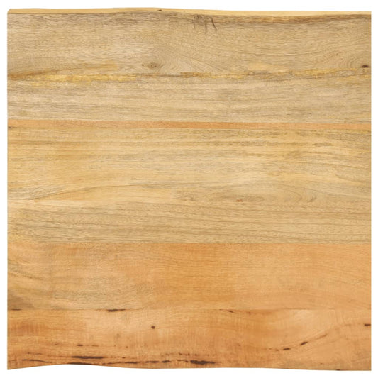 Tafelblad met natuurlijke rand 40x40x3,8 cm massief mangohout