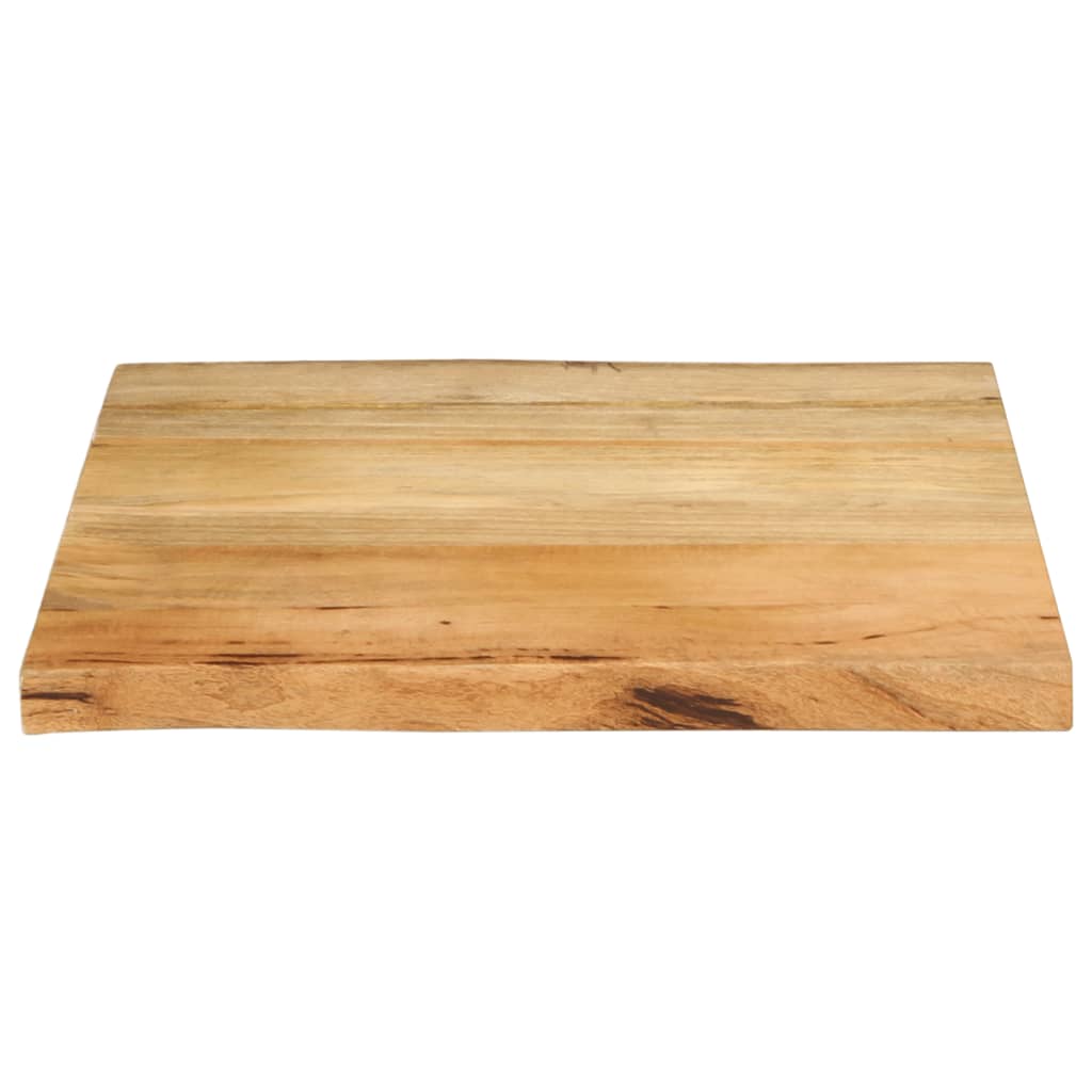 Tafelblad met natuurlijke rand 40x40x3,8 cm massief mangohout