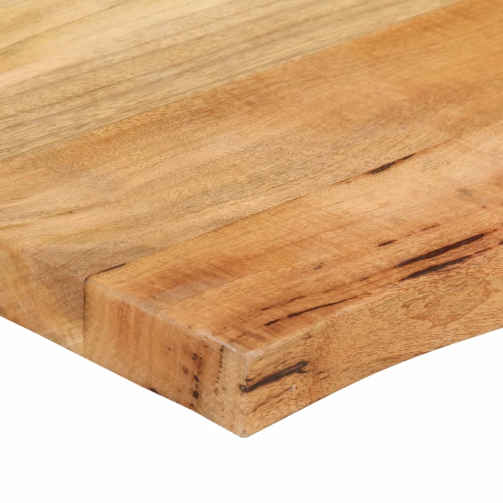 Tafelblad met natuurlijke rand 40x40x3,8 cm massief mangohout