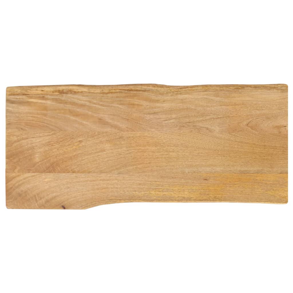 Tafelblad met natuurlijke rand 90x40x3,8 cm massief mangohout is nu te koop bij PeponiXL, paradijselijk wonen!