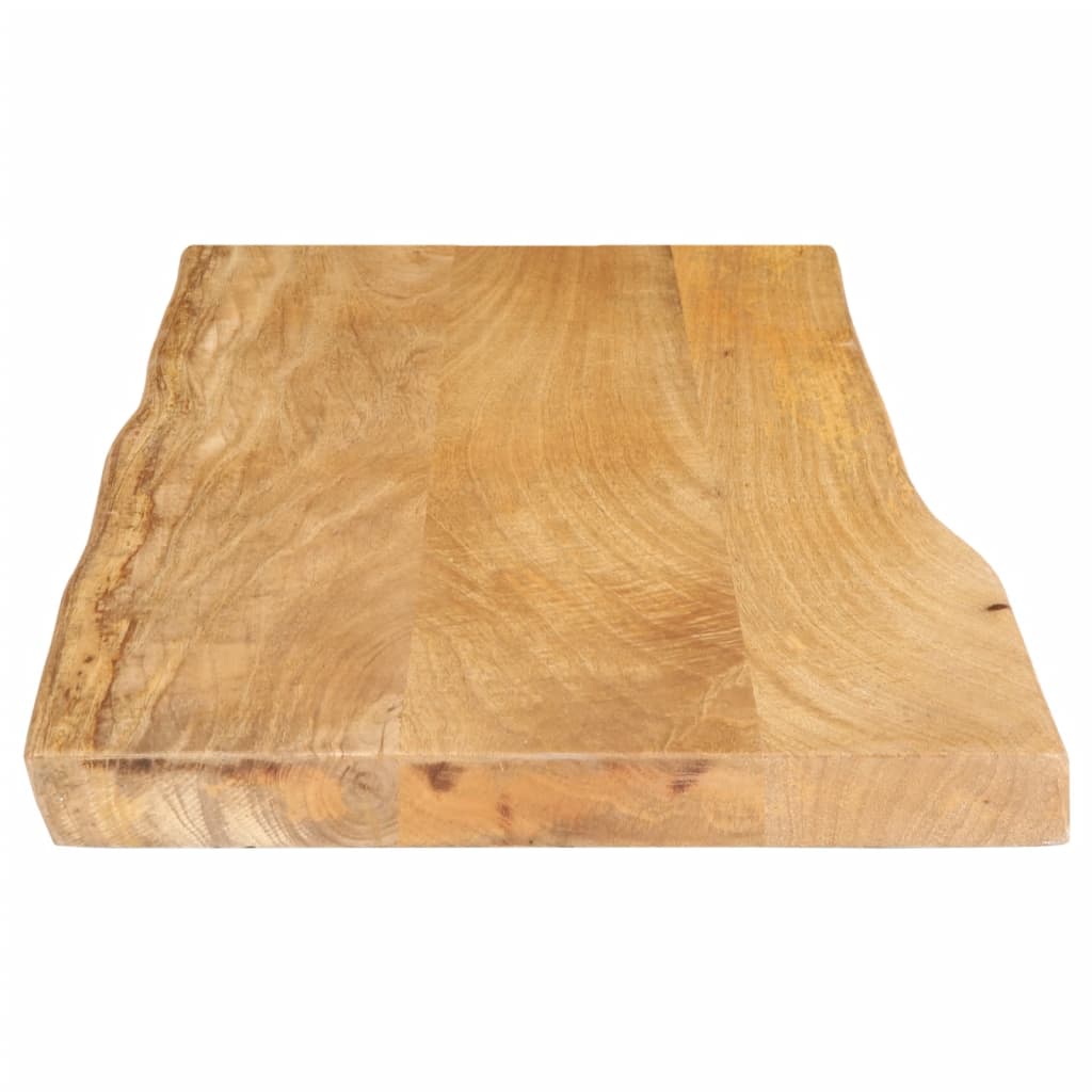 Tafelblad met natuurlijke rand 90x40x3,8 cm massief mangohout is nu te koop bij PeponiXL, paradijselijk wonen!