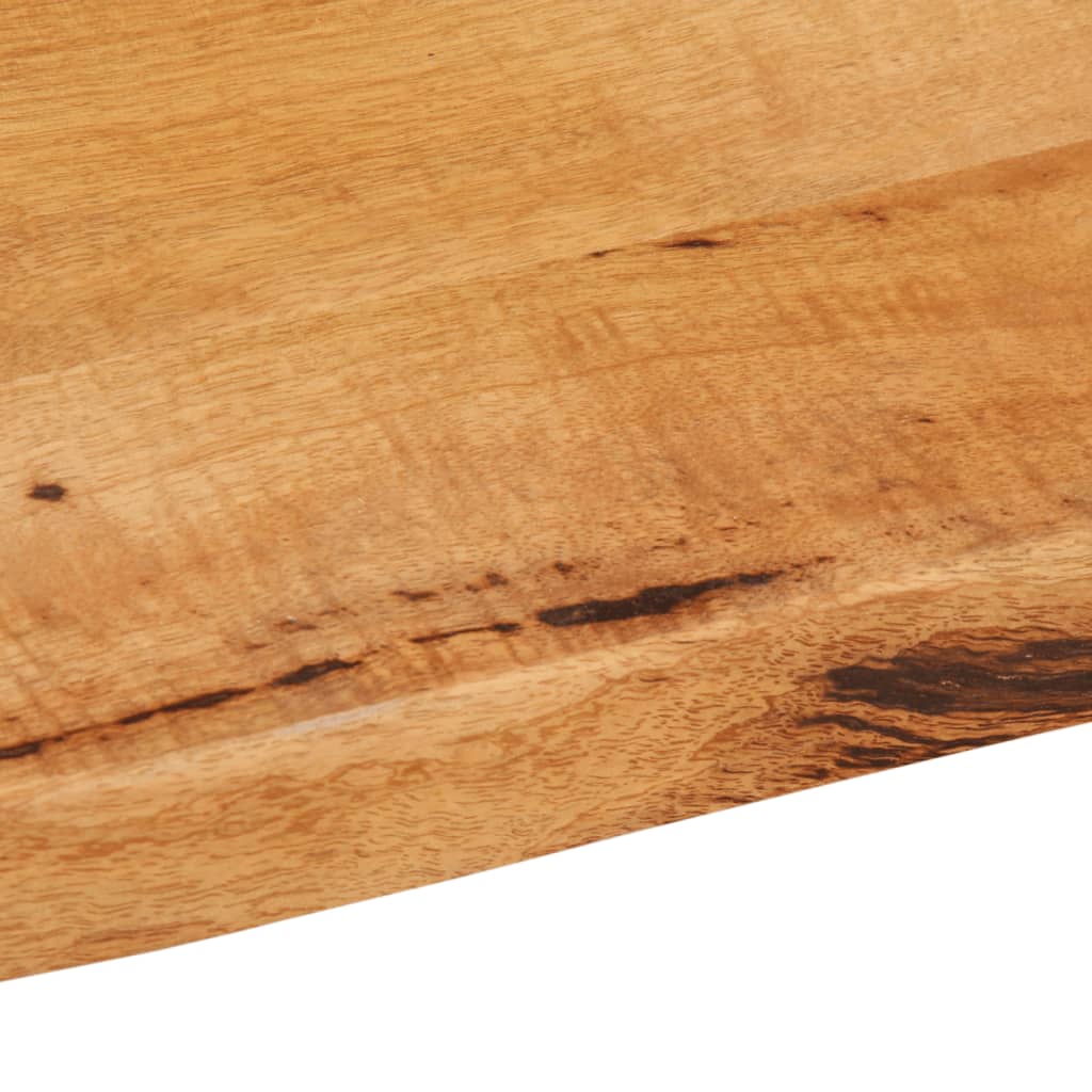 Tafelblad met natuurlijke rand 90x60x3,8 cm massief mangohout is nu te koop bij PeponiXL, paradijselijk wonen!