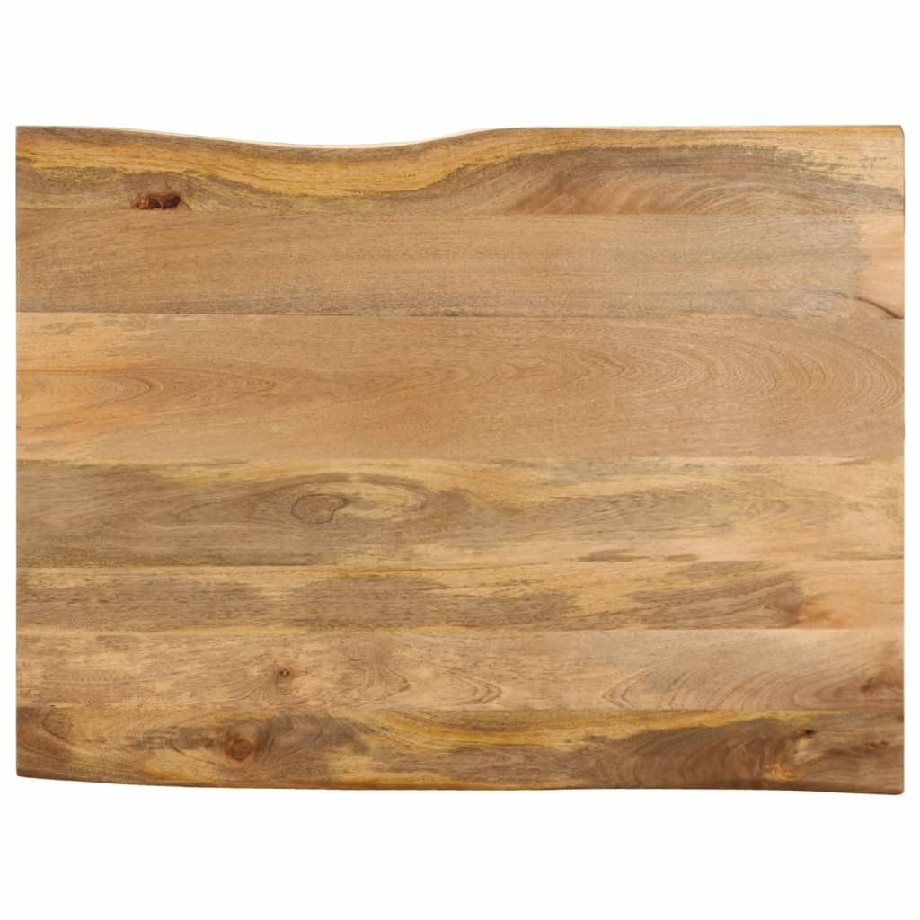 Tafelblad met natuurlijke rand 90x80x3,8 cm massief mangohout is nu te koop bij PeponiXL, paradijselijk wonen!