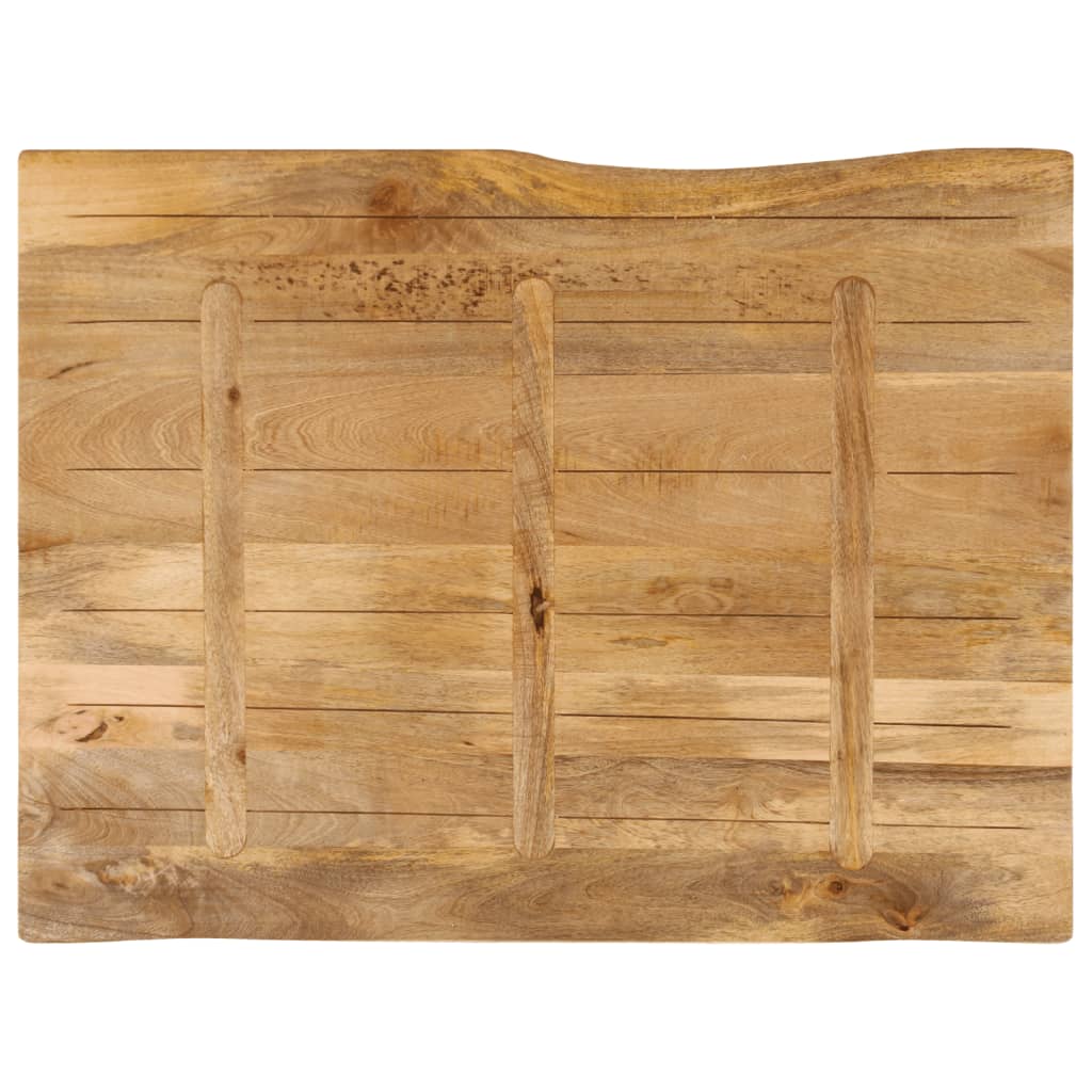Tafelblad met natuurlijke rand 90x80x3,8 cm massief mangohout is nu te koop bij PeponiXL, paradijselijk wonen!