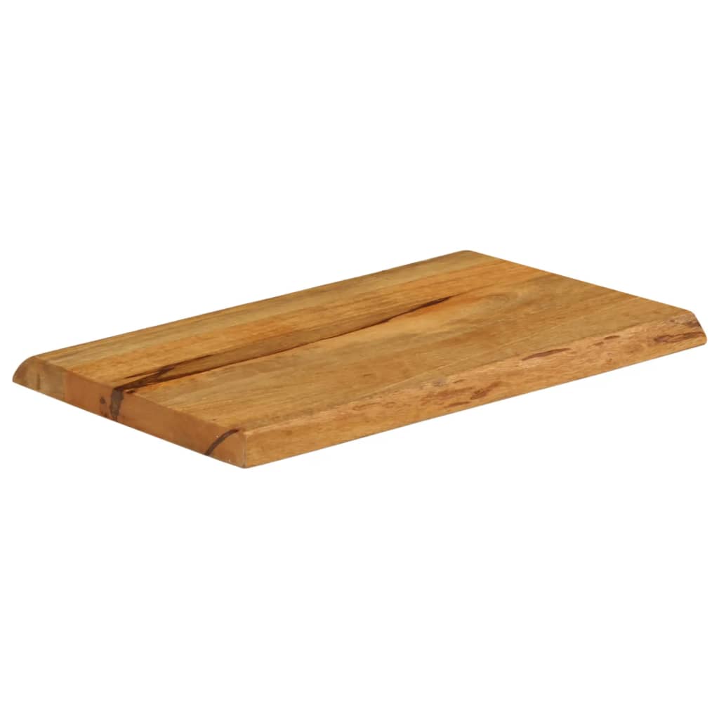 Tafelblad met natuurlijke rand 50x40x2,5 cm massief mangohout is nu te koop bij PeponiXL, paradijselijk wonen!