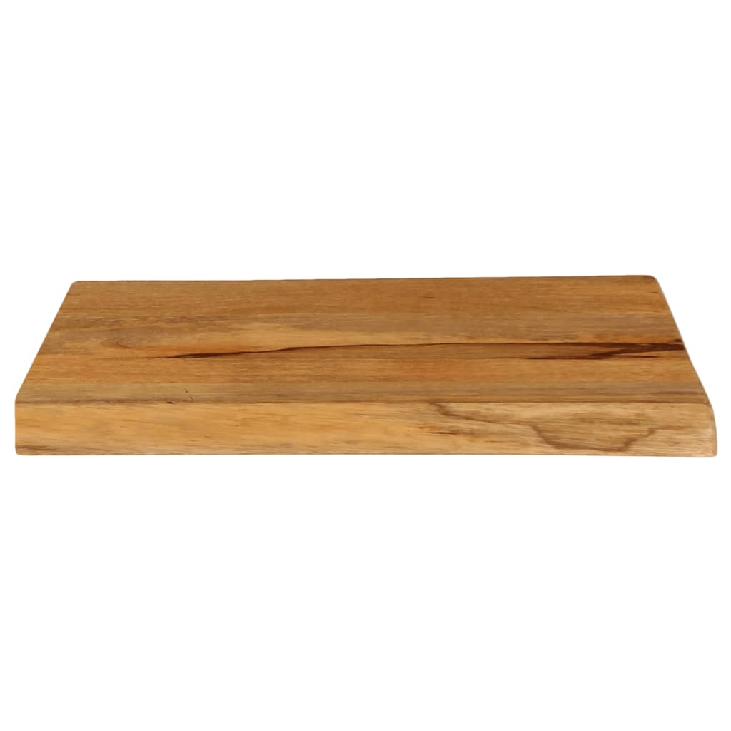 Tafelblad met natuurlijke rand 50x40x2,5 cm massief mangohout is nu te koop bij PeponiXL, paradijselijk wonen!