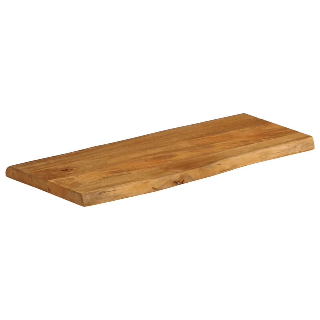 Tafelblad met natuurlijke rand 90x40x2,5 cm massief mangohout is nu te koop bij PeponiXL, paradijselijk wonen!