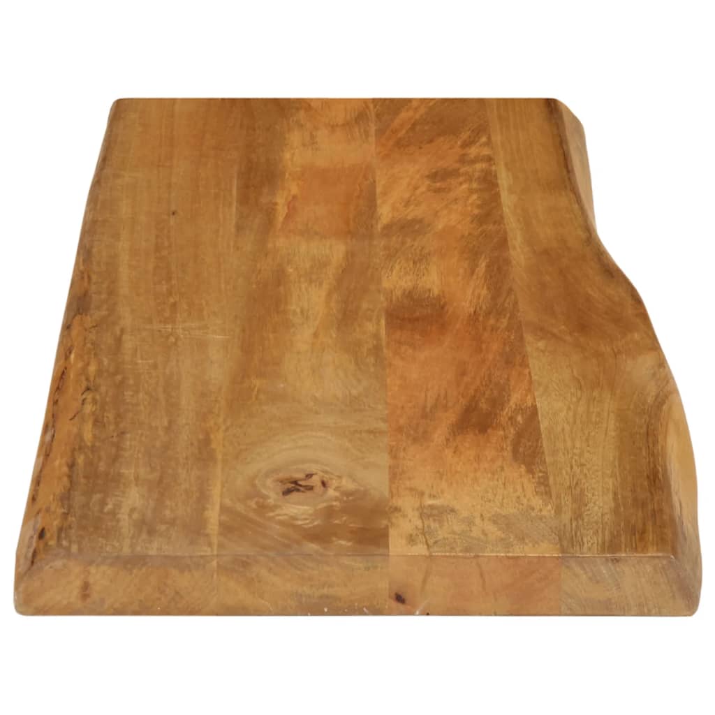 Tafelblad met natuurlijke rand 90x40x2,5 cm massief mangohout is nu te koop bij PeponiXL, paradijselijk wonen!