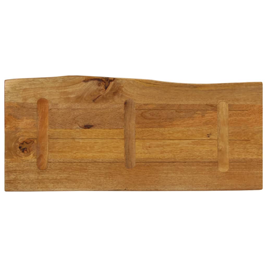 Tafelblad met natuurlijke rand 90x40x2,5 cm massief mangohout is nu te koop bij PeponiXL, paradijselijk wonen!