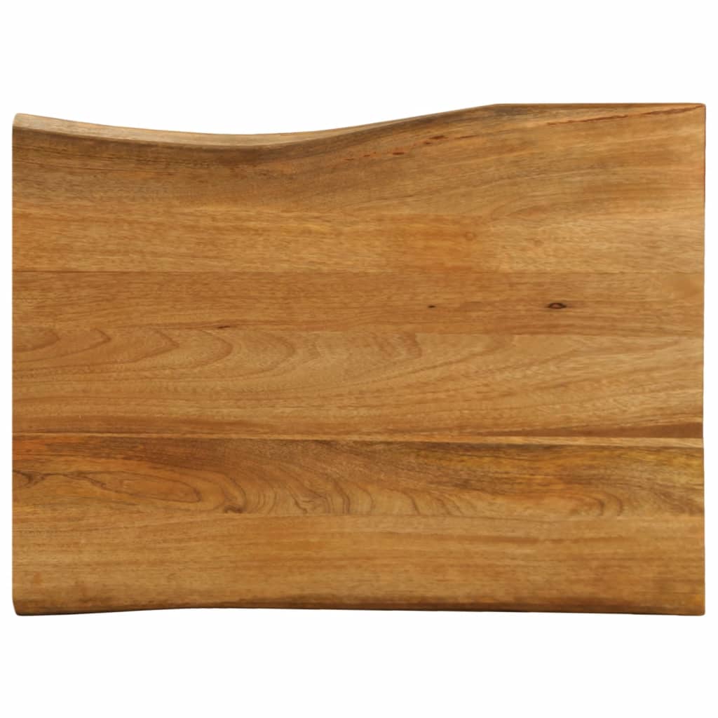 Tafelblad met natuurlijke rand 90x60x2,5 cm massief mangohout is nu te koop bij PeponiXL, paradijselijk wonen!