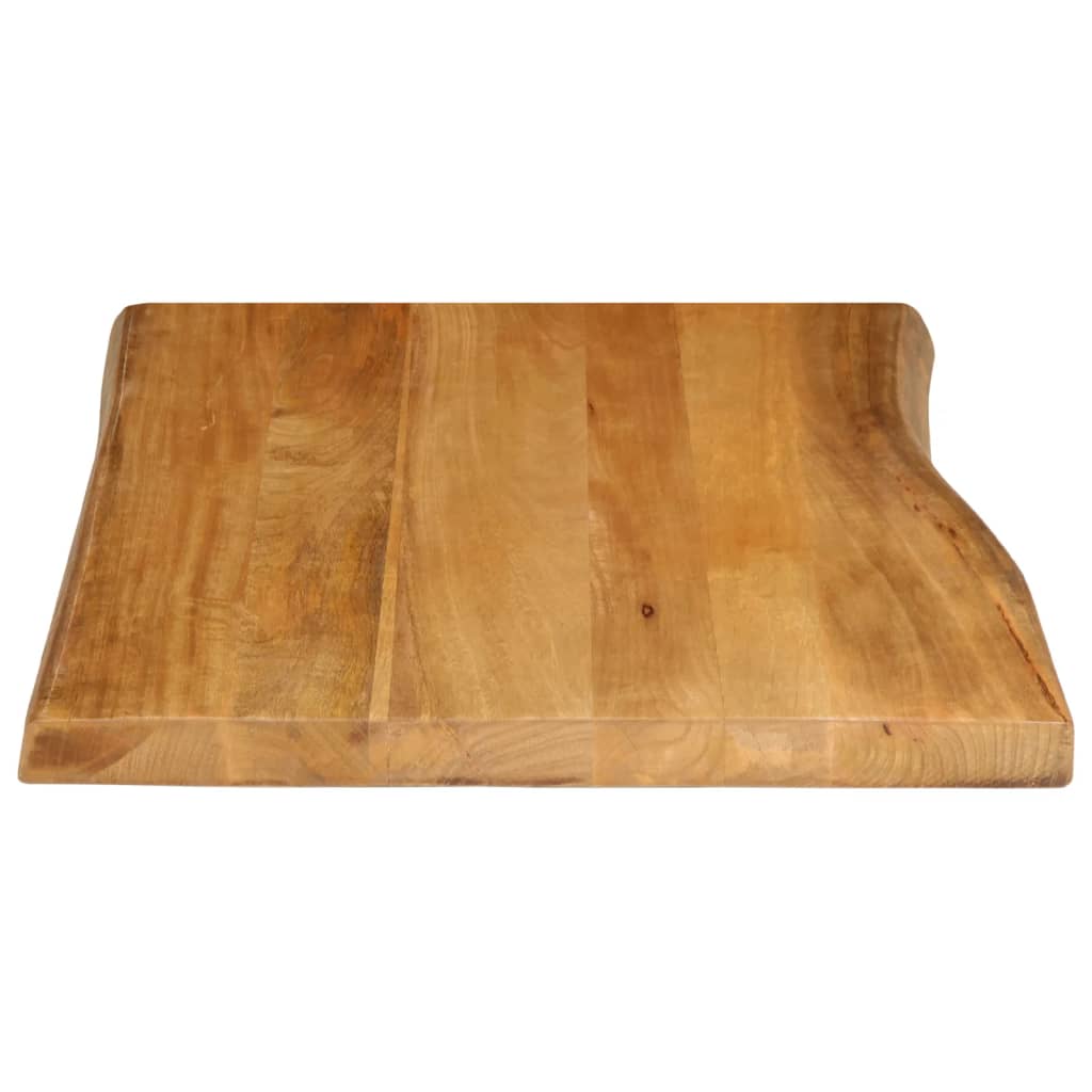 Tafelblad met natuurlijke rand 90x60x2,5 cm massief mangohout is nu te koop bij PeponiXL, paradijselijk wonen!