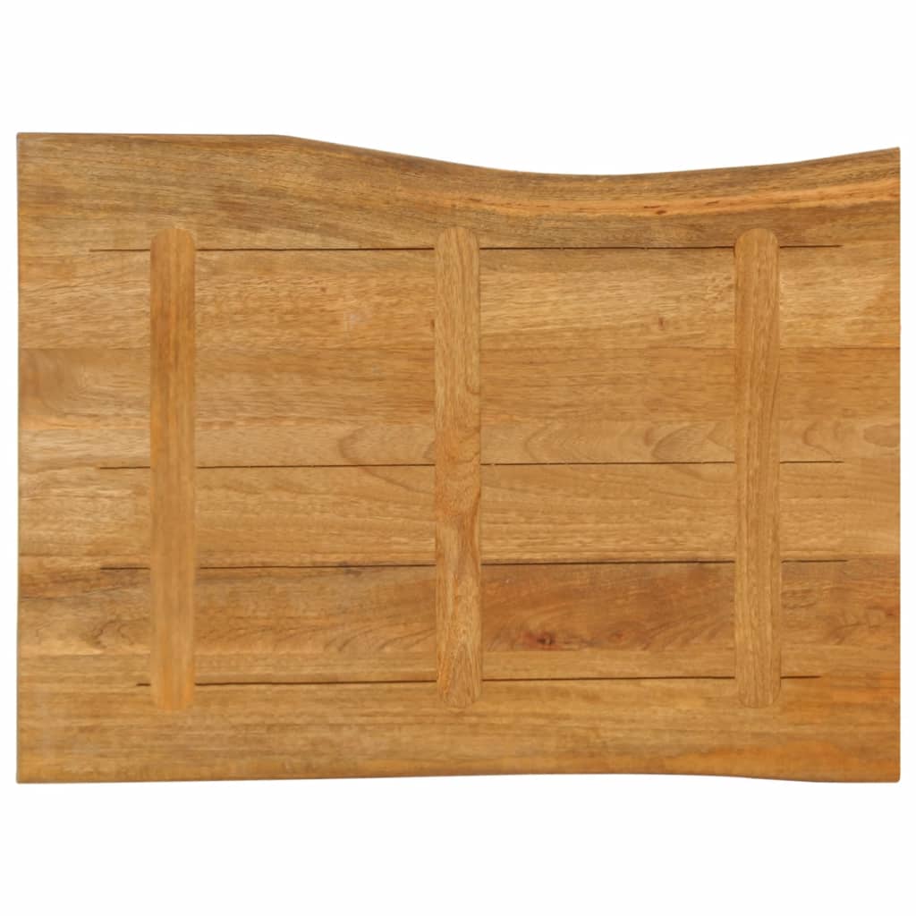 Tafelblad met natuurlijke rand 90x60x2,5 cm massief mangohout is nu te koop bij PeponiXL, paradijselijk wonen!