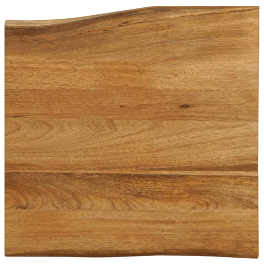 Tafelblad met natuurlijke rand 80x80x2,5 cm massief mangohout is nu te koop bij PeponiXL, paradijselijk wonen!