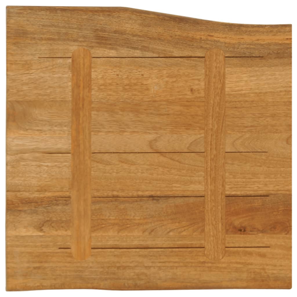 Tafelblad met natuurlijke rand 80x80x2,5 cm massief mangohout is nu te koop bij PeponiXL, paradijselijk wonen!