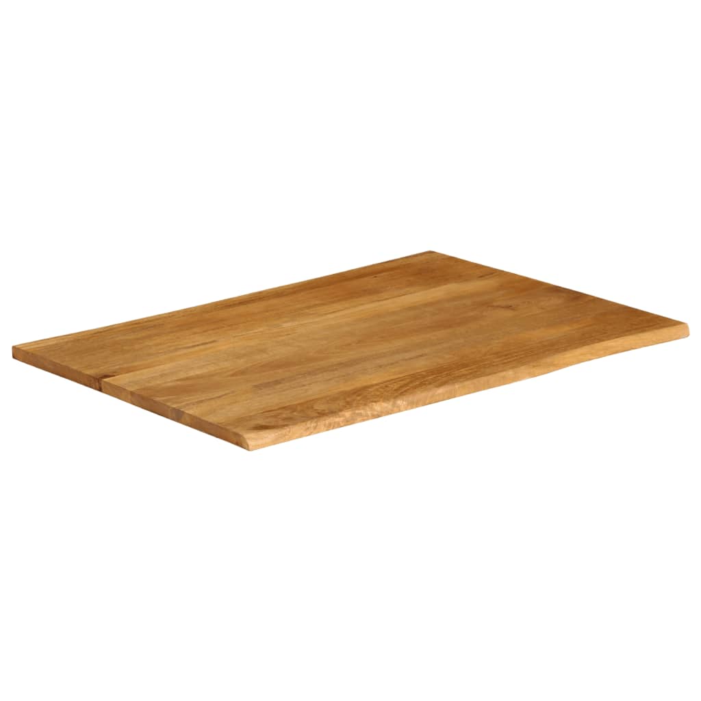 Tafelblad met natuurlijke rand 90x80x2,5 cm massief mangohout is nu te koop bij PeponiXL, paradijselijk wonen!