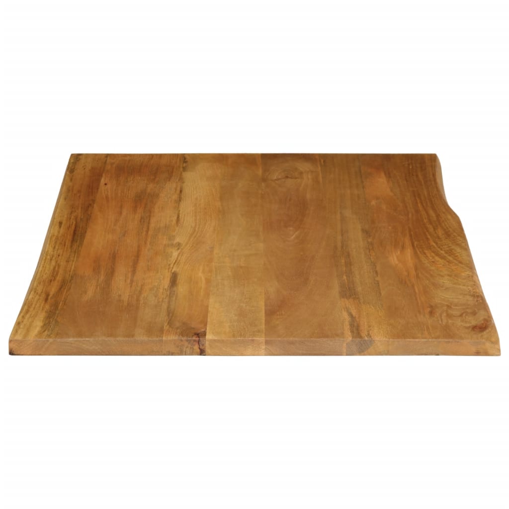 Tafelblad met natuurlijke rand 90x80x2,5 cm massief mangohout is nu te koop bij PeponiXL, paradijselijk wonen!