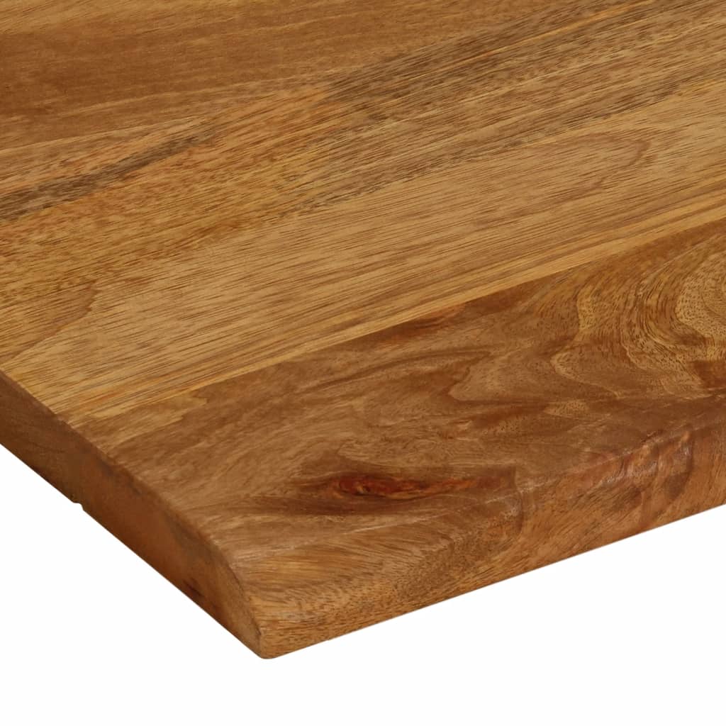 Tafelblad met natuurlijke rand 90x80x2,5 cm massief mangohout is nu te koop bij PeponiXL, paradijselijk wonen!