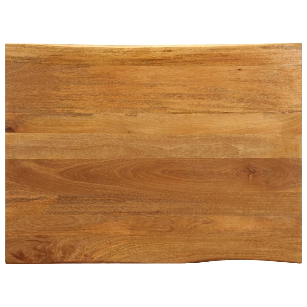 Tafelblad met natuurlijke rand 100x80x2,5 cm massief mangohout is nu te koop bij PeponiXL, paradijselijk wonen!