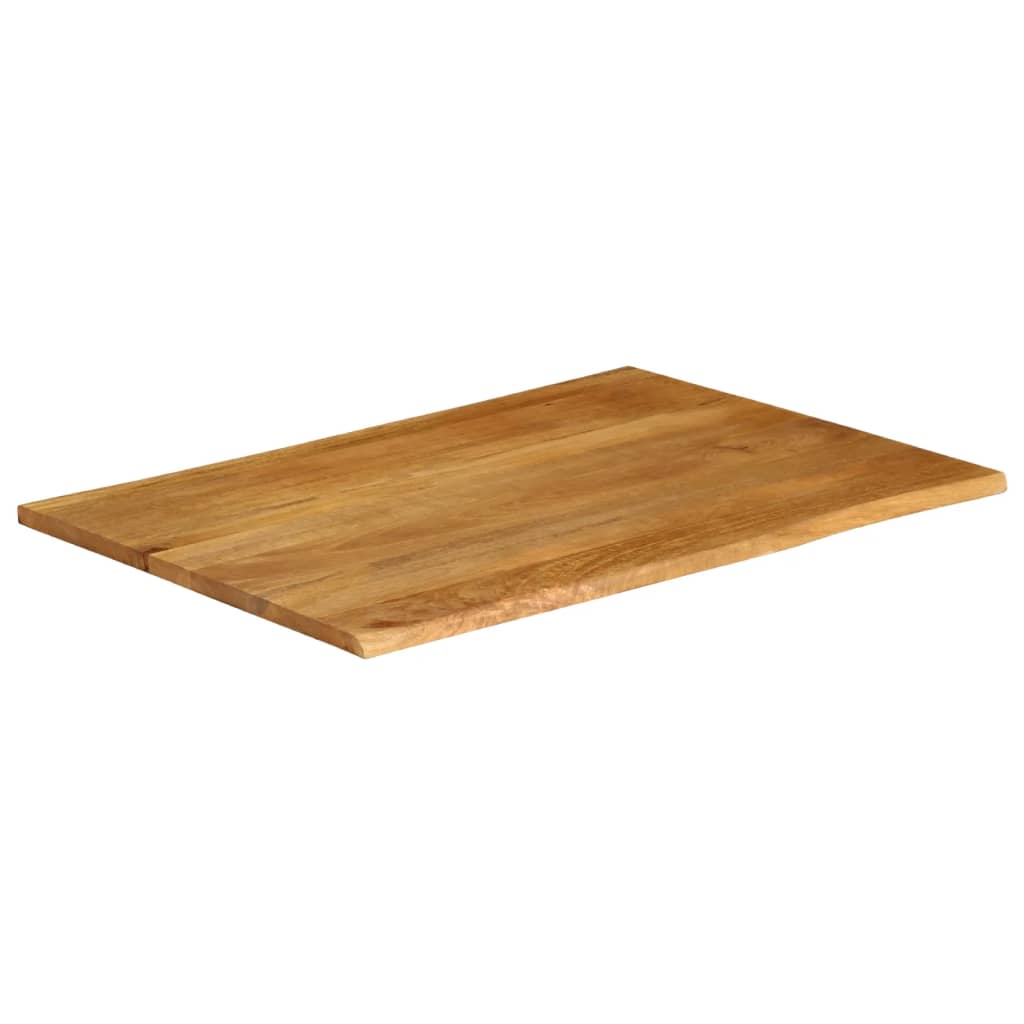 Tafelblad met natuurlijke rand 100x80x2,5 cm massief mangohout is nu te koop bij PeponiXL, paradijselijk wonen!
