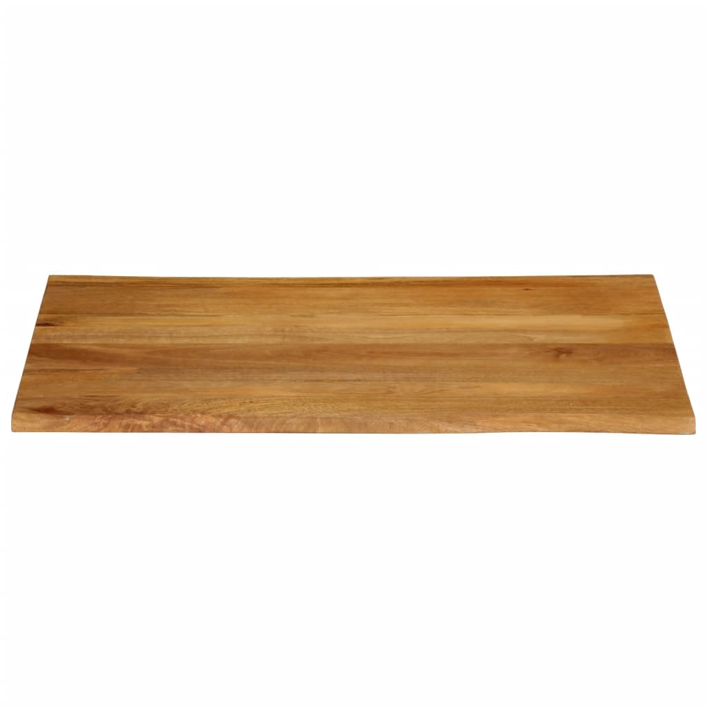 Tafelblad met natuurlijke rand 100x80x2,5 cm massief mangohout is nu te koop bij PeponiXL, paradijselijk wonen!
