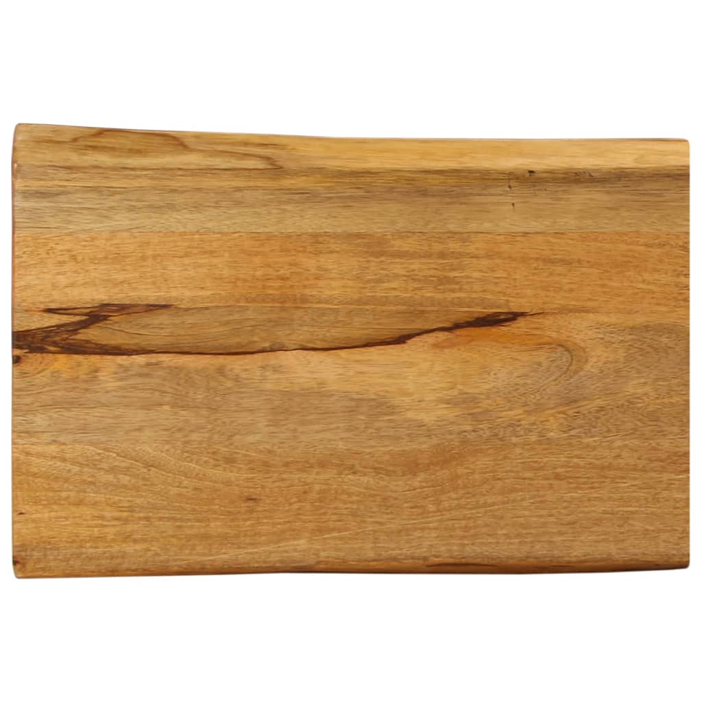 Tafelblad met natuurlijke rand 50x40x3,8 cm massief mangohout is nu te koop bij PeponiXL, paradijselijk wonen!