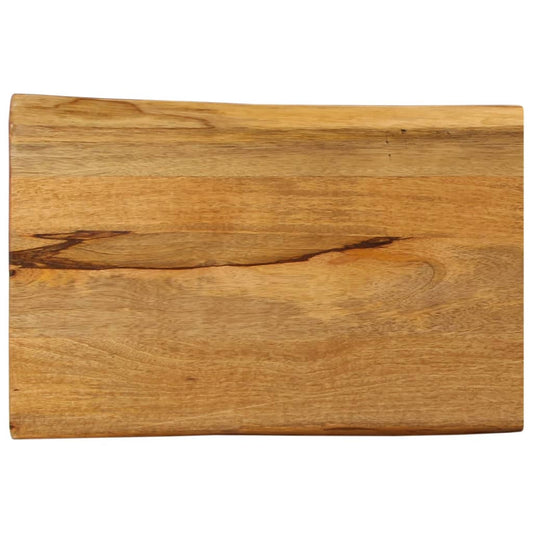Tafelblad met natuurlijke rand 50x40x3,8 cm massief mangohout is nu te koop bij PeponiXL, paradijselijk wonen!