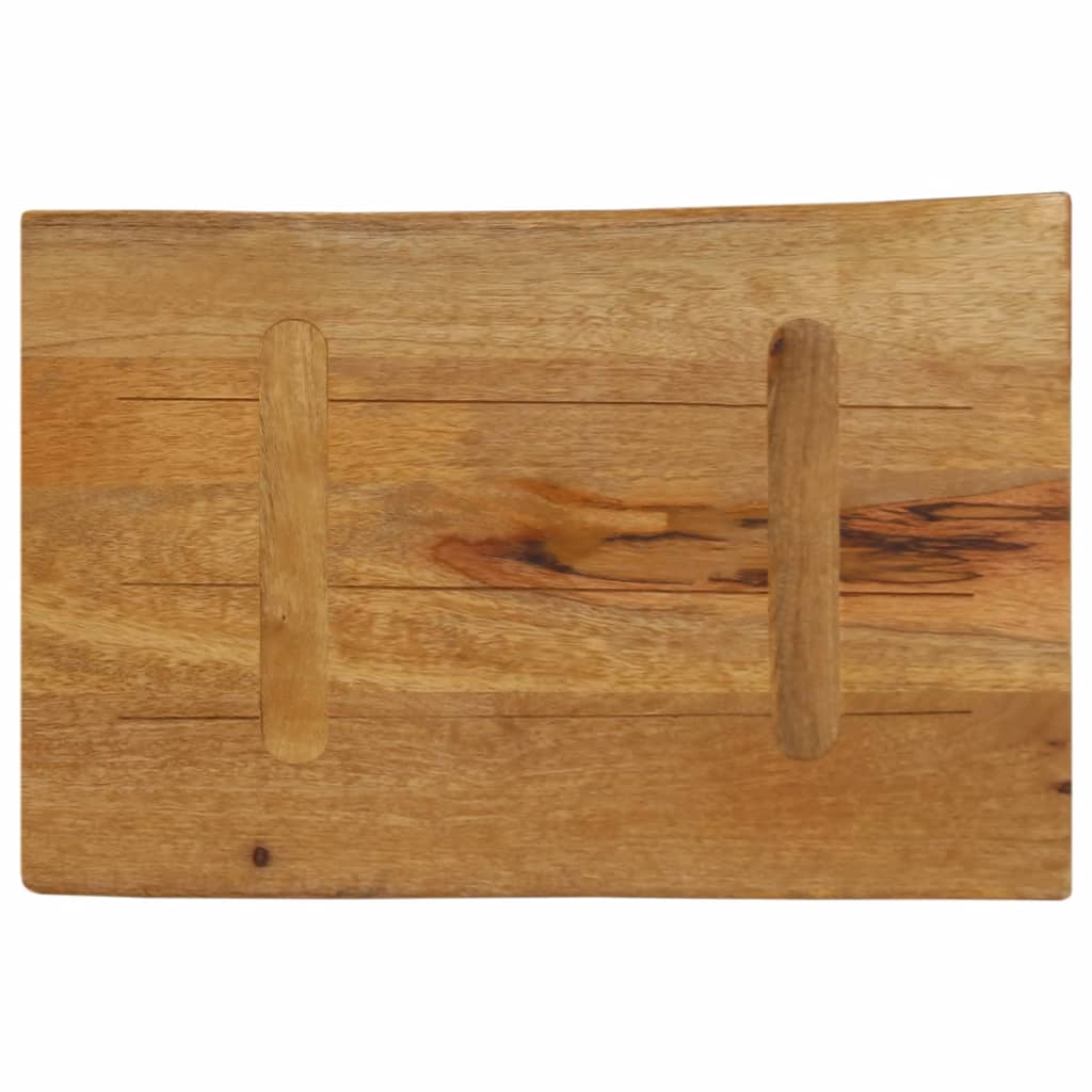 Tafelblad met natuurlijke rand 50x40x3,8 cm massief mangohout is nu te koop bij PeponiXL, paradijselijk wonen!