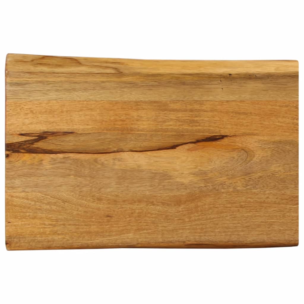 Tafelblad met natuurlijke rand 60x40x3,8 cm massief mangohout is nu te koop bij PeponiXL, paradijselijk wonen!