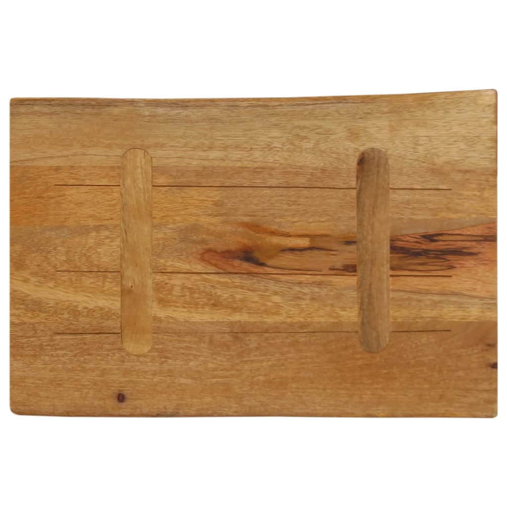 Tafelblad met natuurlijke rand 60x40x3,8 cm massief mangohout is nu te koop bij PeponiXL, paradijselijk wonen!