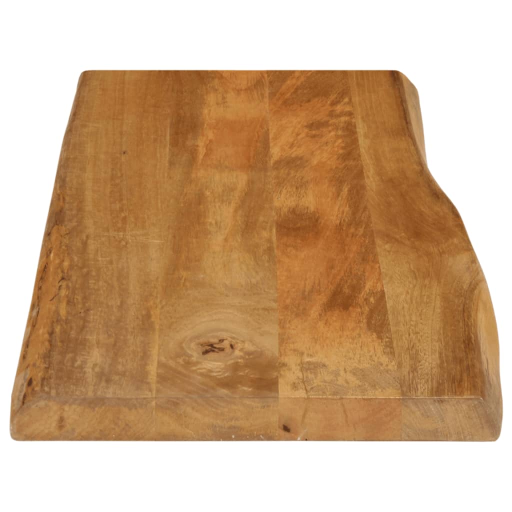 Tafelblad met natuurlijke rand 80x40x3,8 cm massief mangohout is nu te koop bij PeponiXL, paradijselijk wonen!