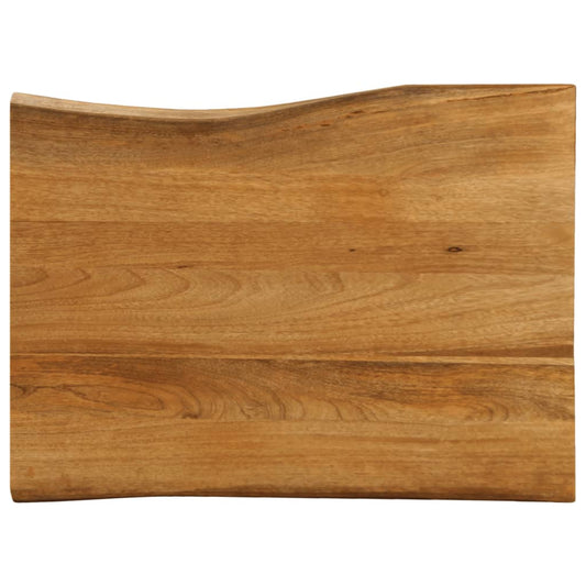 Tafelblad met natuurlijke rand 80x60x3,8 cm massief mangohout is nu te koop bij PeponiXL, paradijselijk wonen!